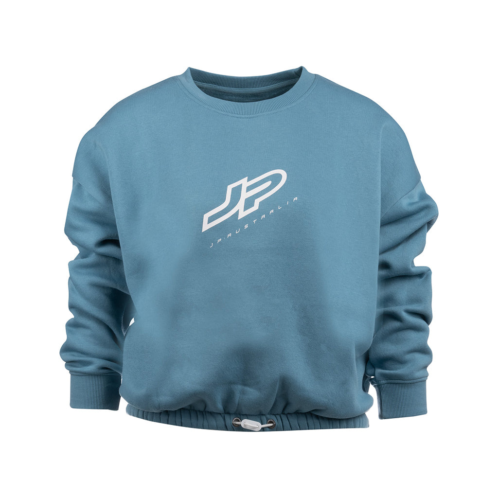 JP Womens Sweater White / Peacock Blue