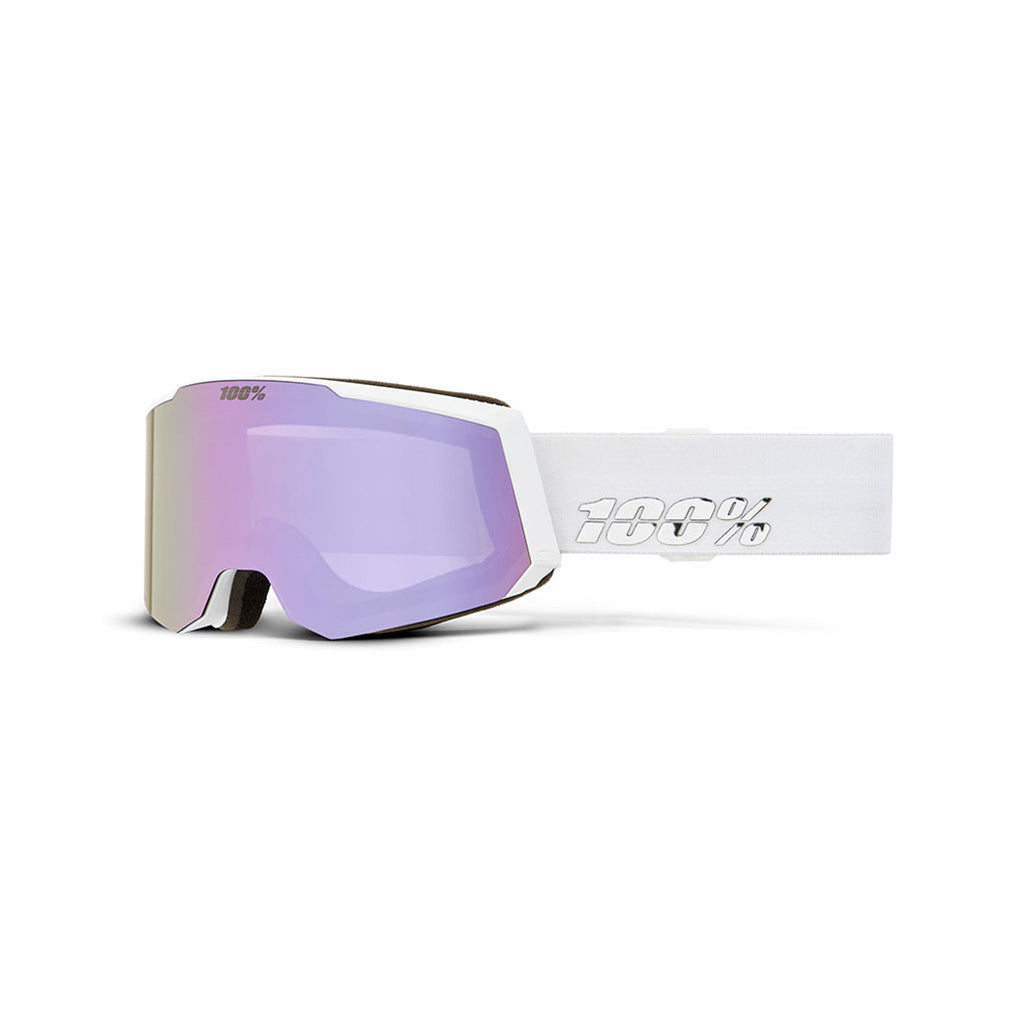 100% SNOWCRAFT S - White / HiPER Green Mirror