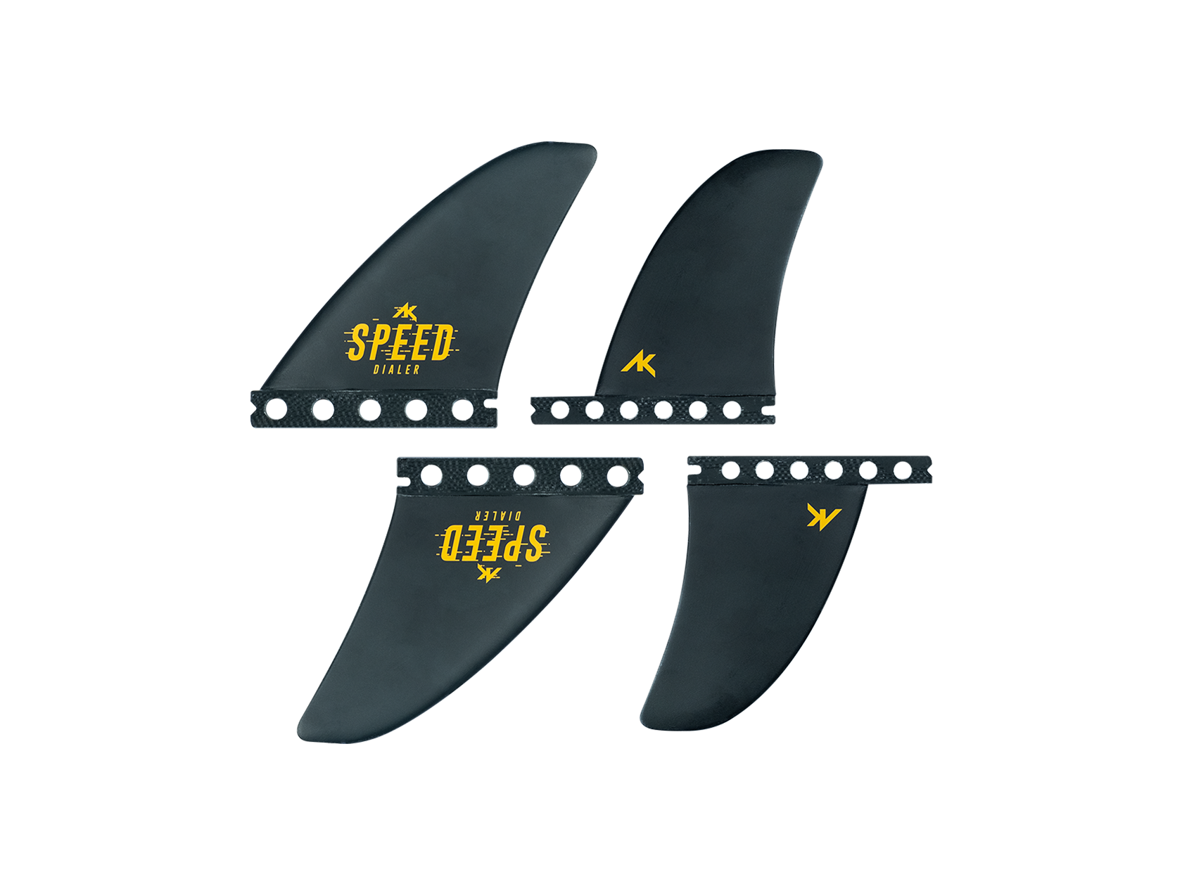 2024 AK Fin SPEED DIALER Medium Quad Set