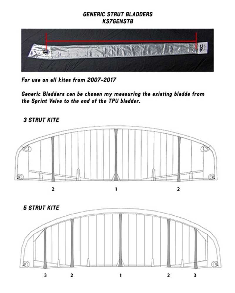 CABRINHA Kite - GENERIC STRUT BLADDER 2019-2021