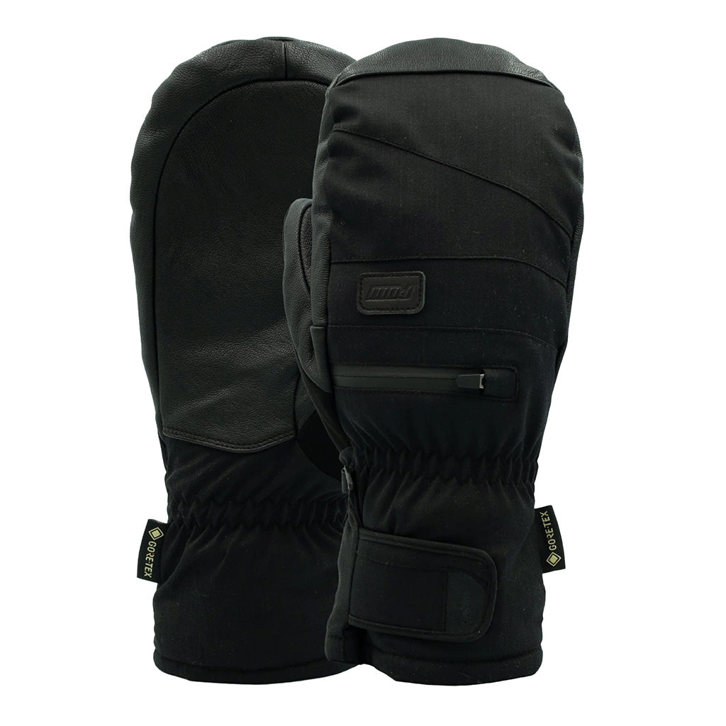 POW Wayback GTX Short Mitt + Leather Black