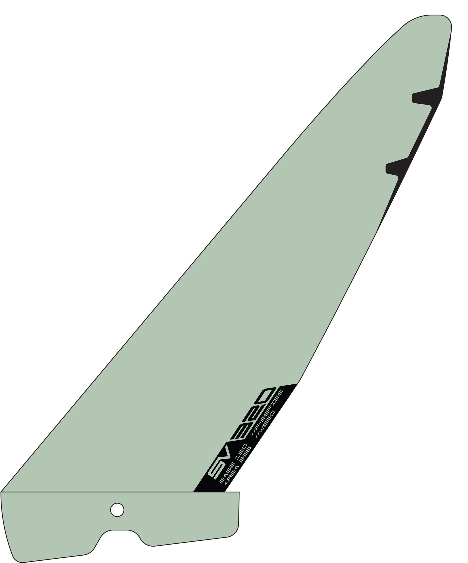 Severne FIN F-WEED-SERIES - G10 GREEN 16 - V04