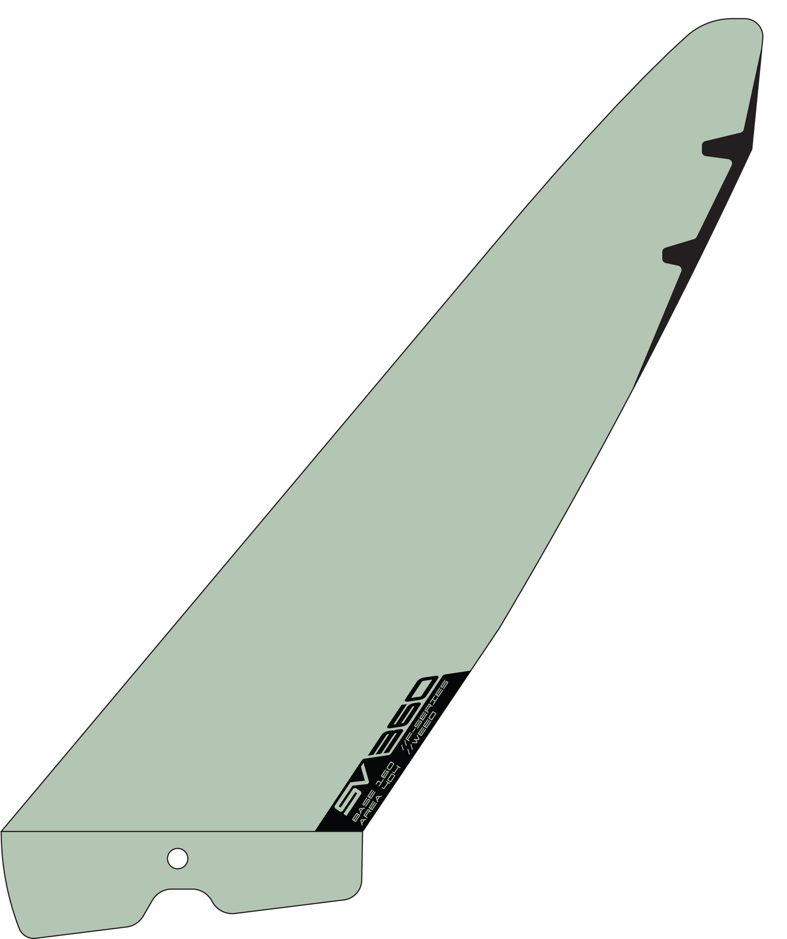 Severne FIN F-WEED-SERIES - G10 GREEN 16 - V04